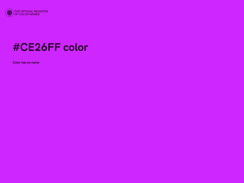 #CE26FF color image