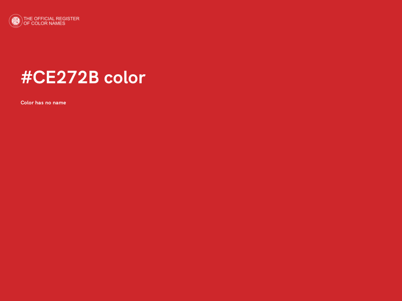 #CE272B color image