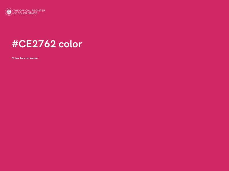 #CE2762 color image