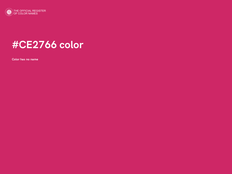#CE2766 color image