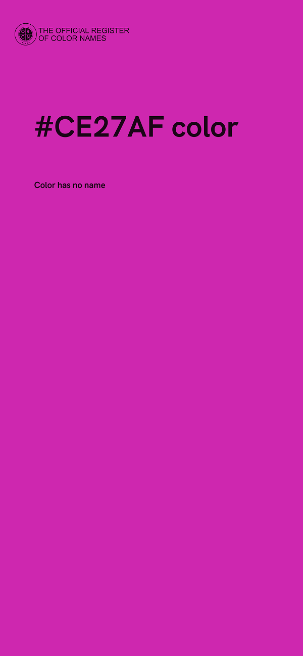 #CE27AF color image