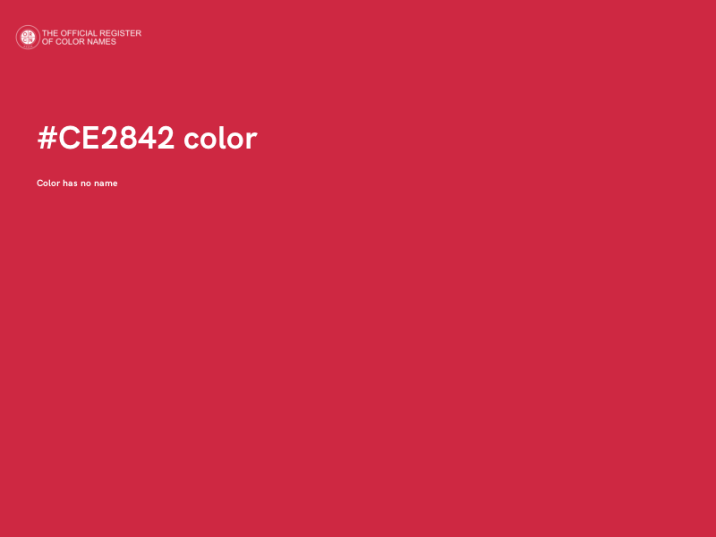 #CE2842 color image