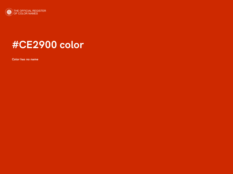 #CE2900 color image