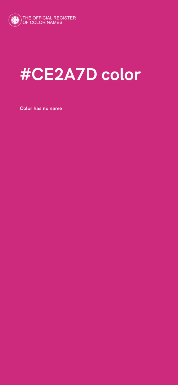 #CE2A7D color image
