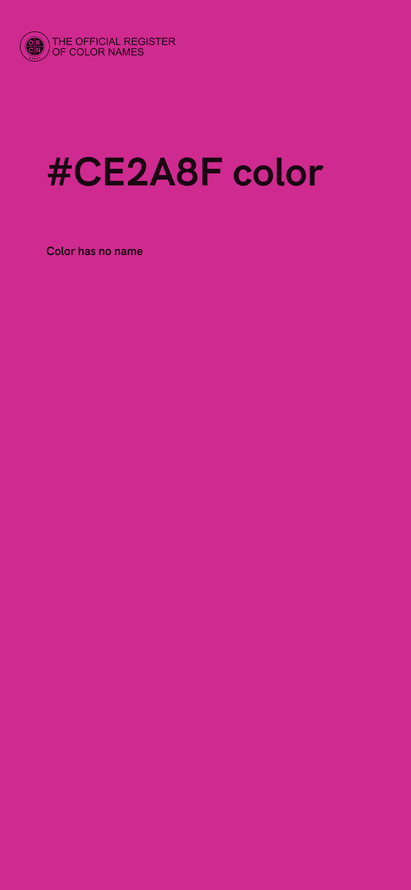 #CE2A8F color image