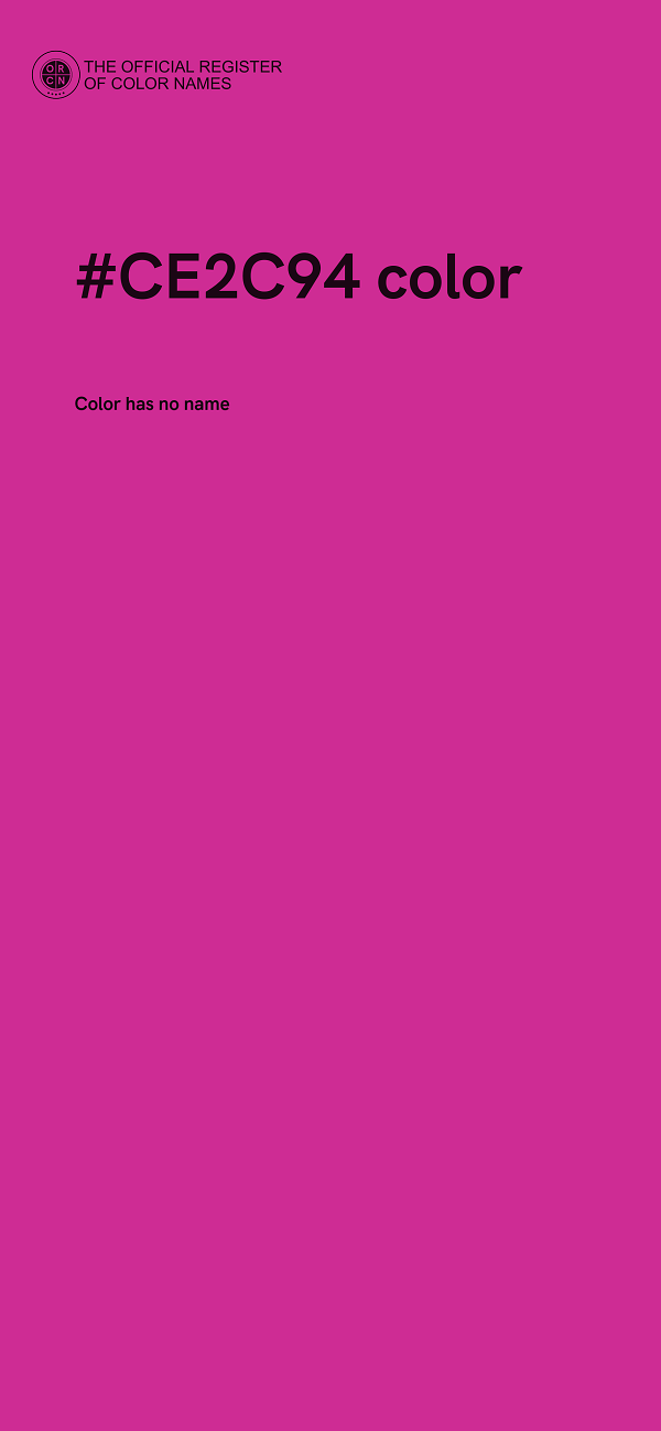 #CE2C94 color image