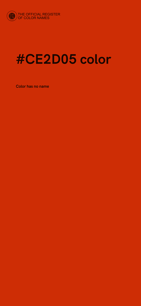#CE2D05 color image