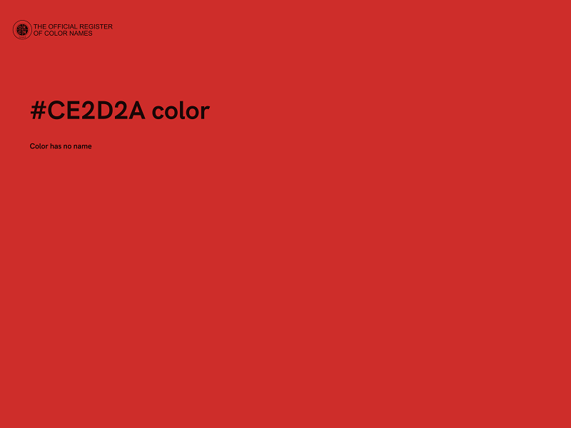 #CE2D2A color image