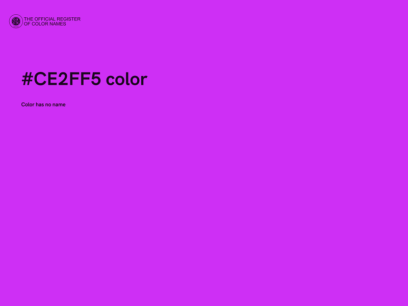 #CE2FF5 color image