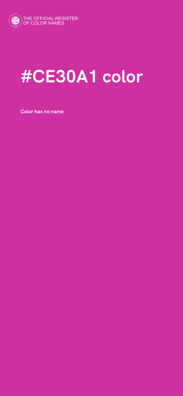 #CE30A1 color image