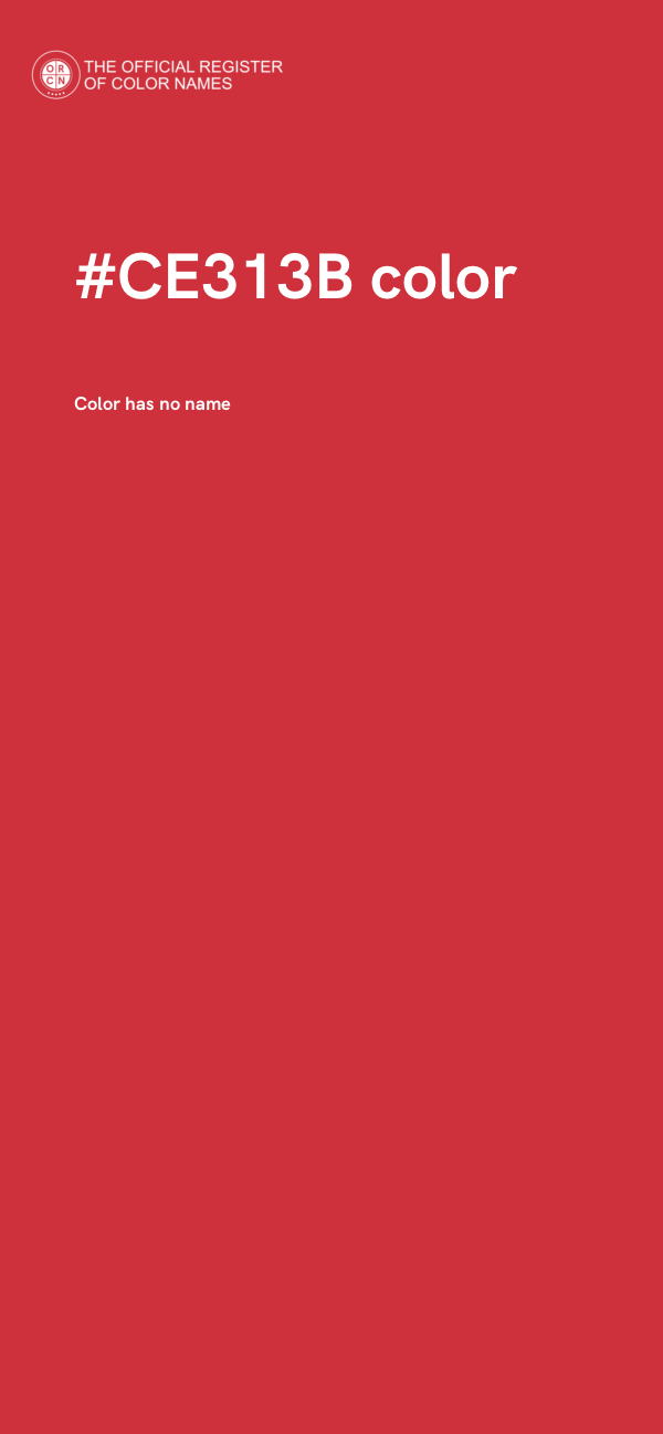 #CE313B color image