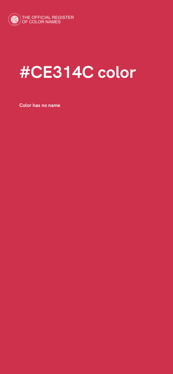 #CE314C color image