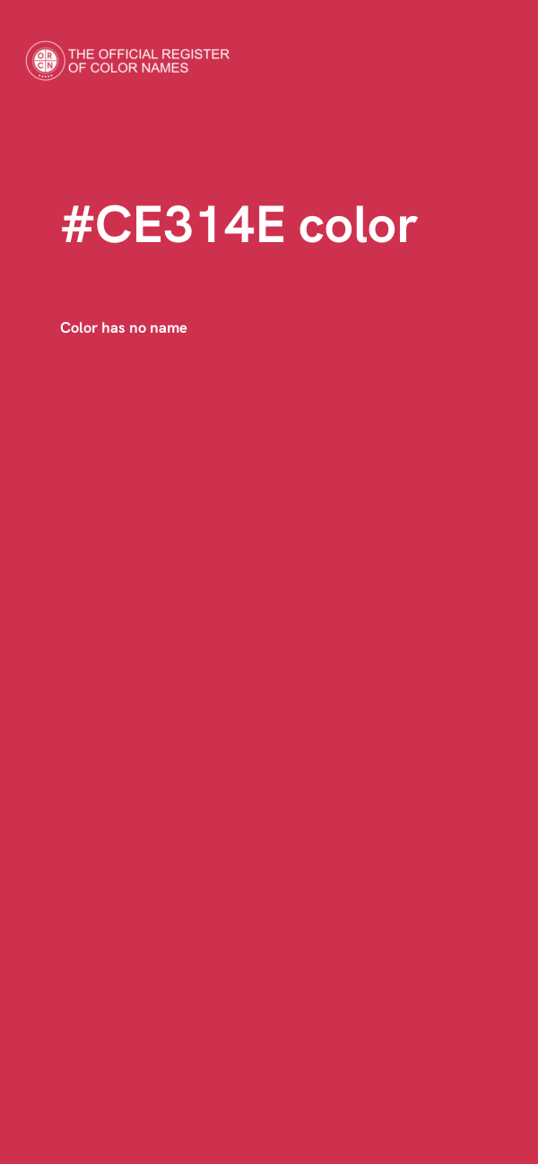 #CE314E color image