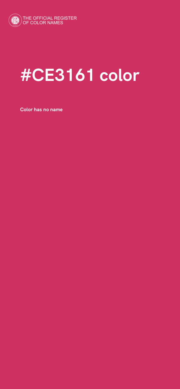#CE3161 color image