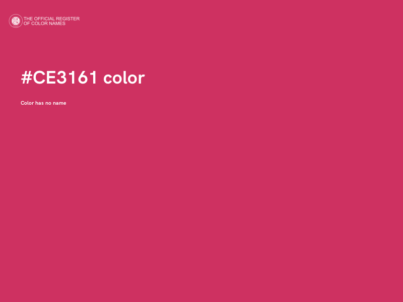 #CE3161 color image