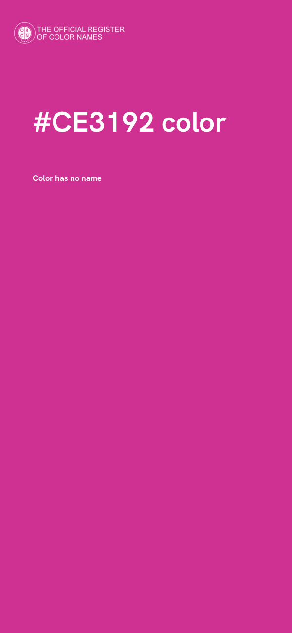 #CE3192 color image