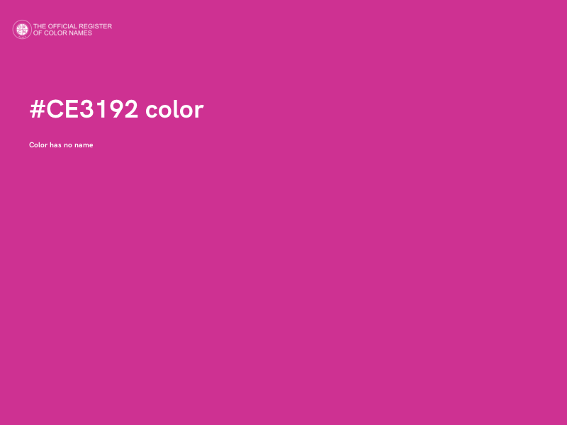 #CE3192 color image