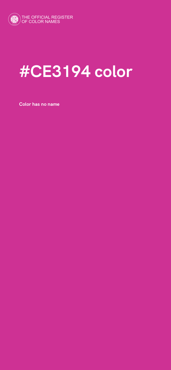 #CE3194 color image
