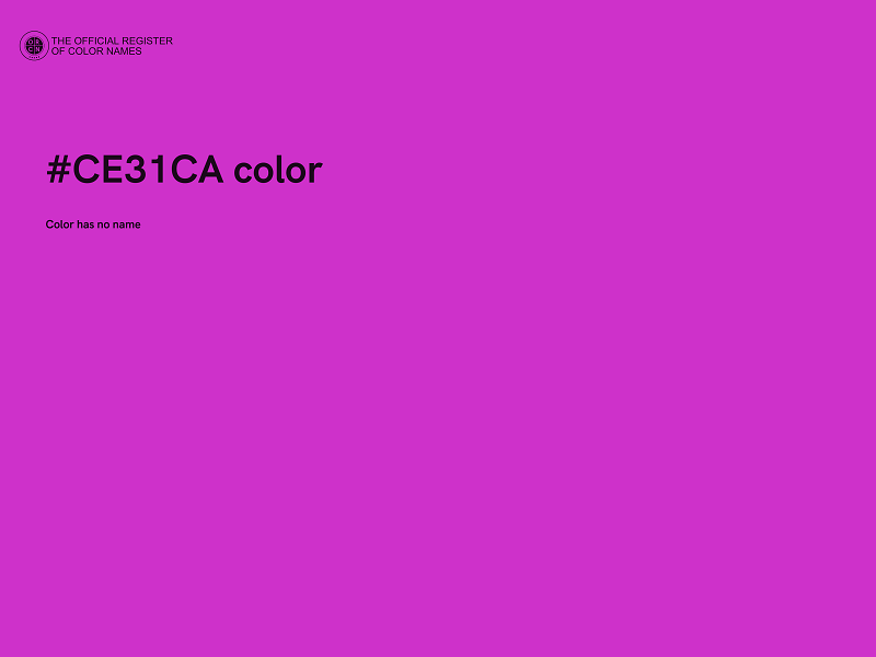 #CE31CA color image