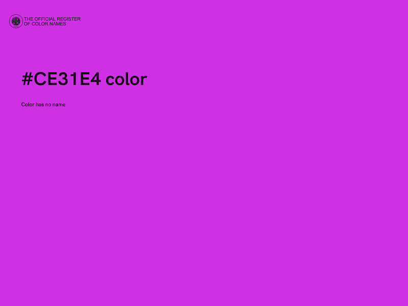 #CE31E4 color image