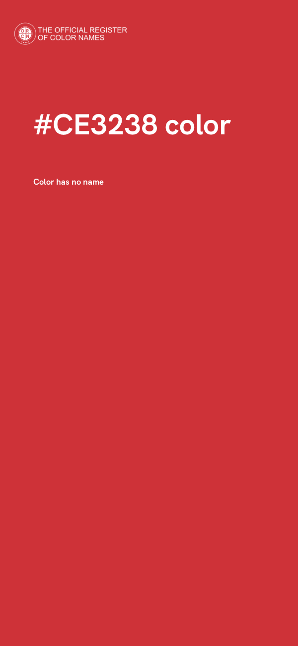 #CE3238 color image