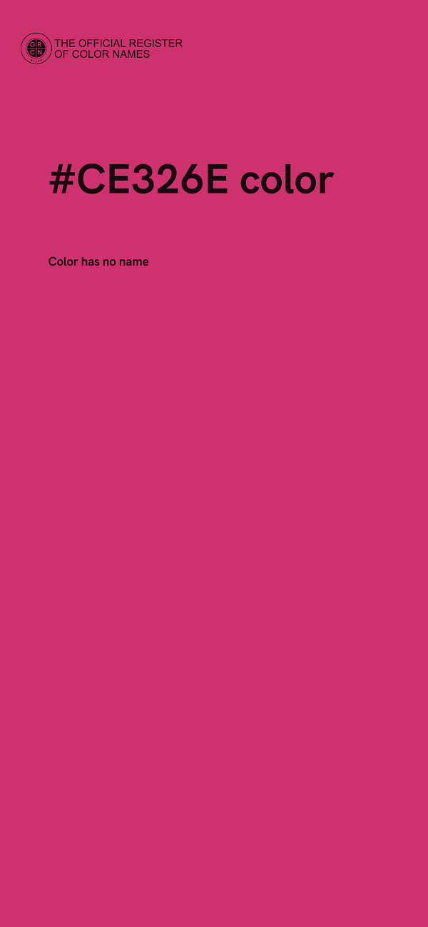 #CE326E color image