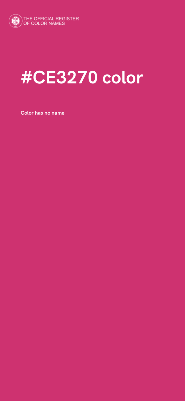 #CE3270 color image