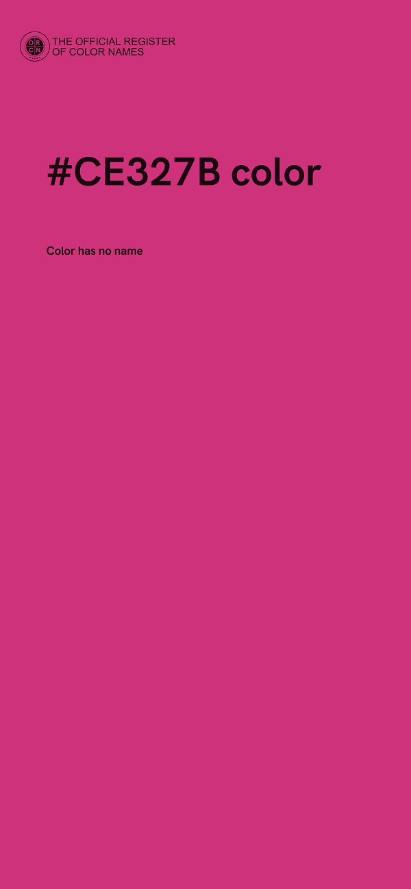 #CE327B color image