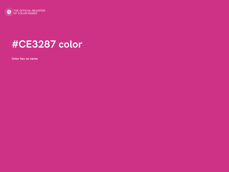 #CE3287 color image