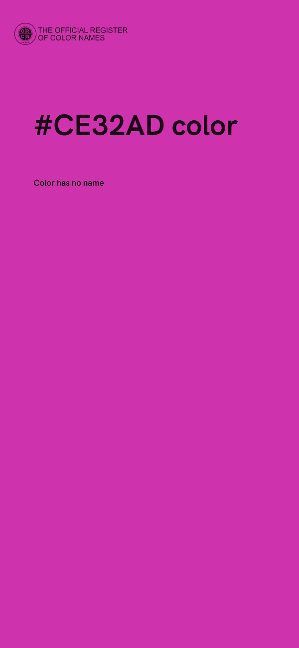#CE32AD color image