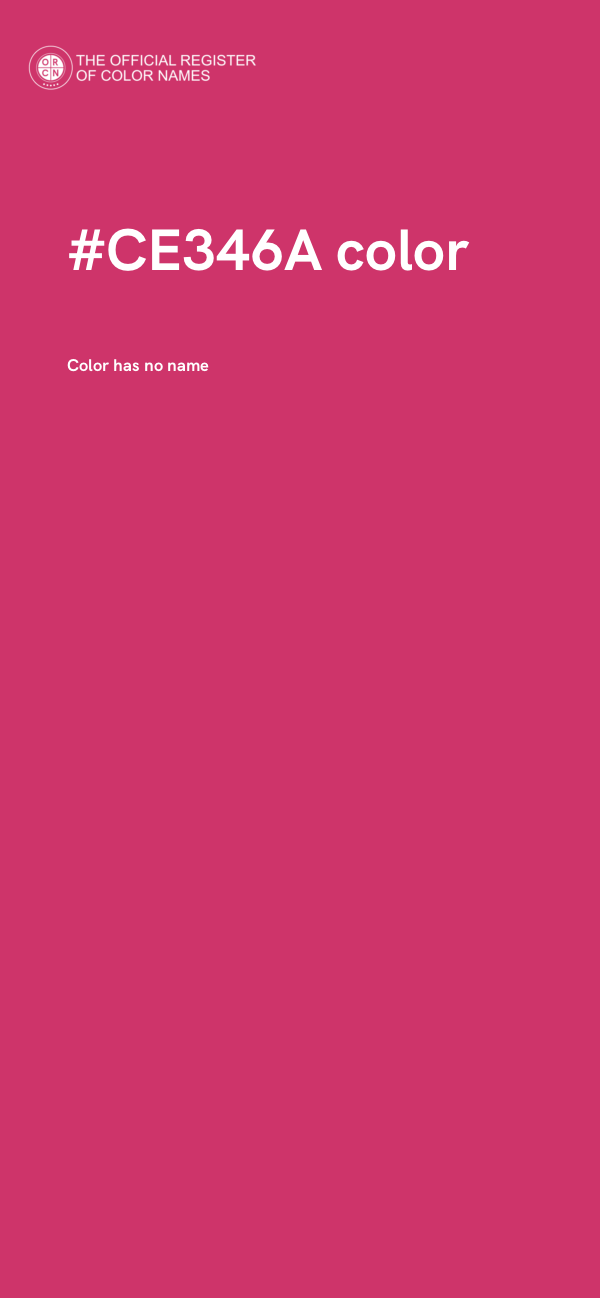 #CE346A color image