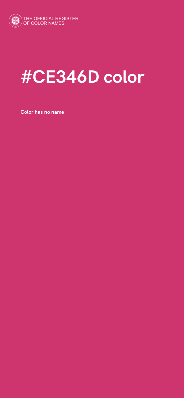 #CE346D color image