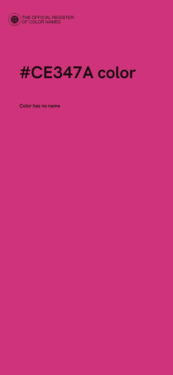 #CE347A color image