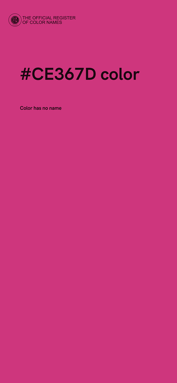 #CE367D color image