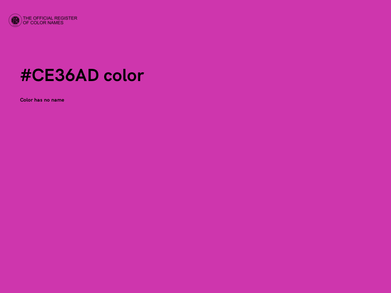 #CE36AD color image