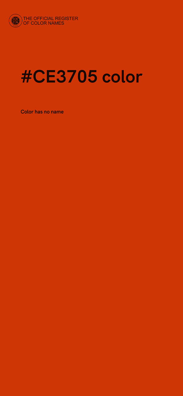 #CE3705 color image