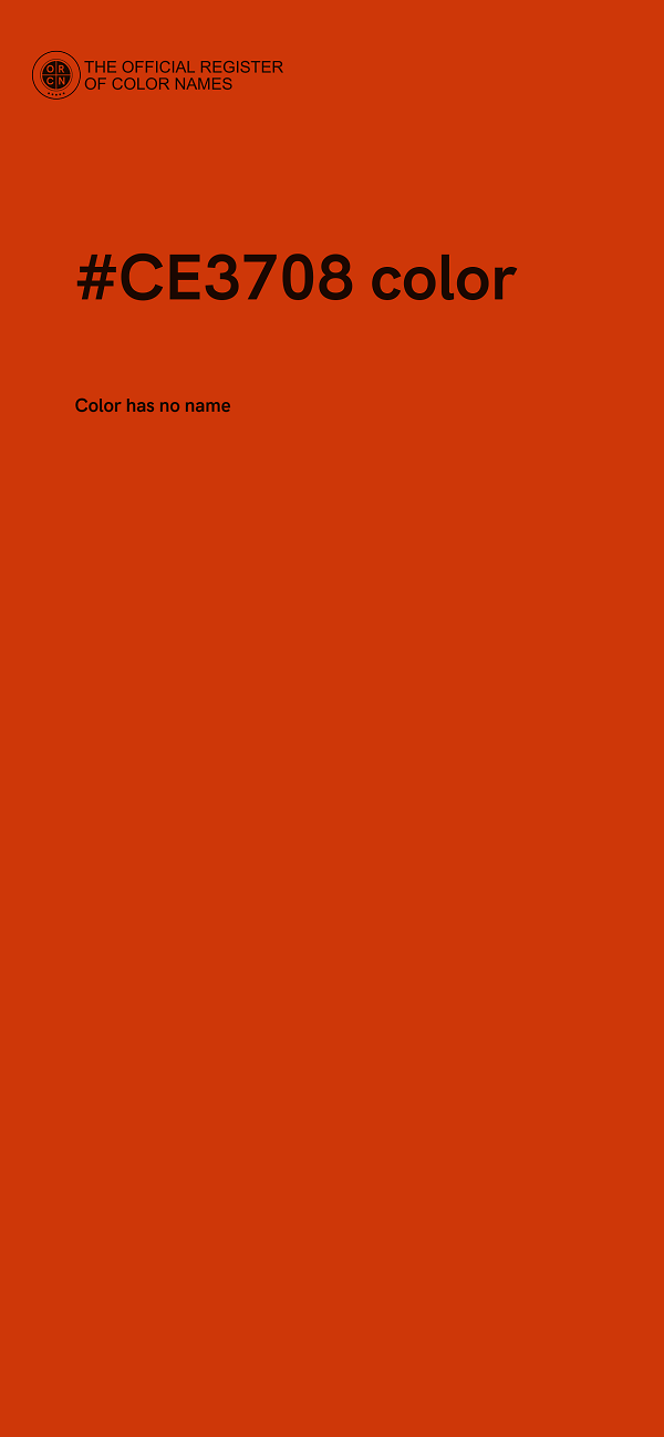 #CE3708 color image