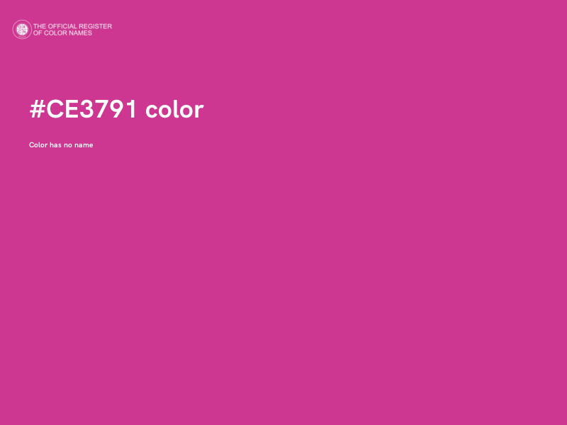 #CE3791 color image