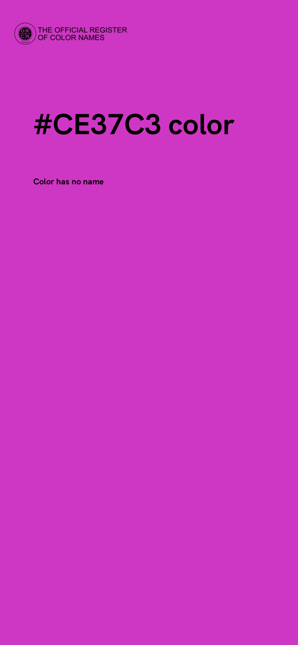 #CE37C3 color image