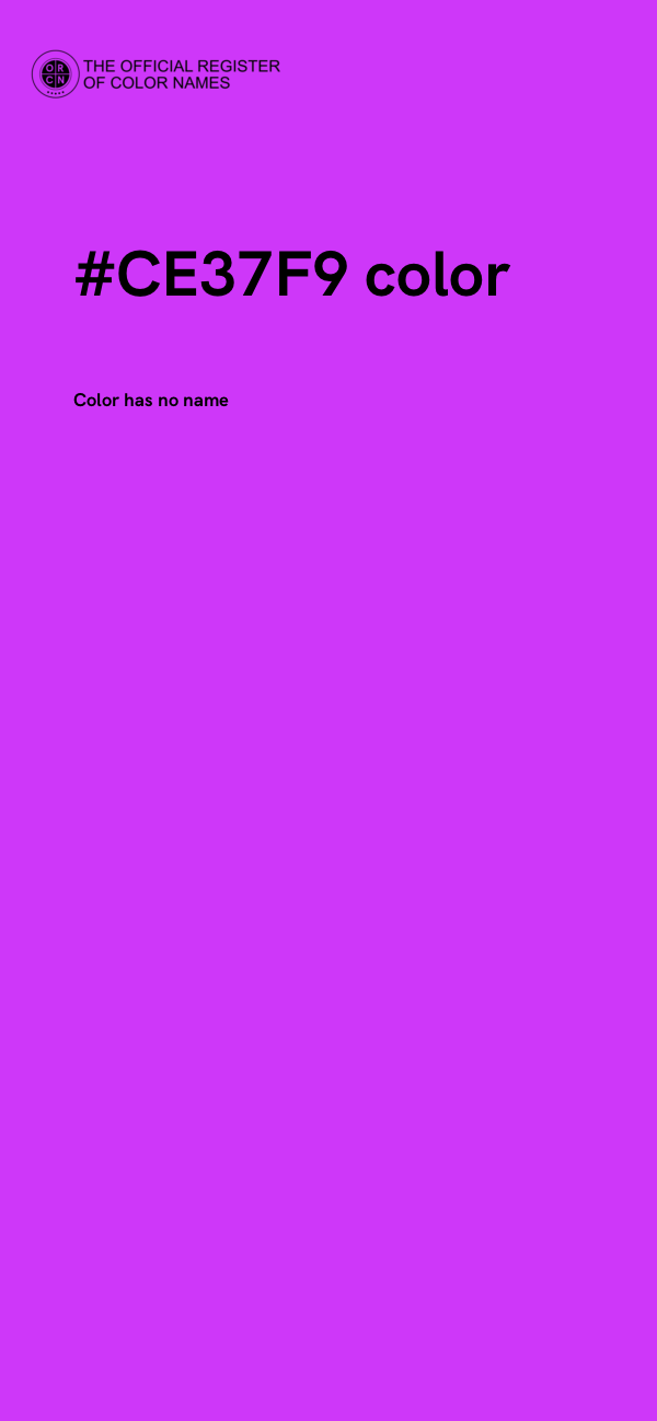 #CE37F9 color image