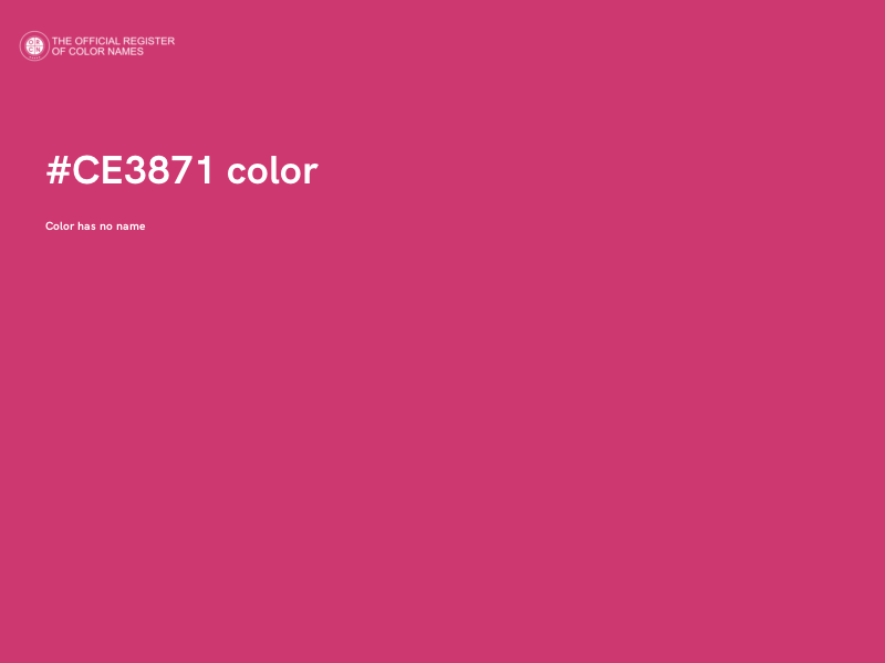 #CE3871 color image