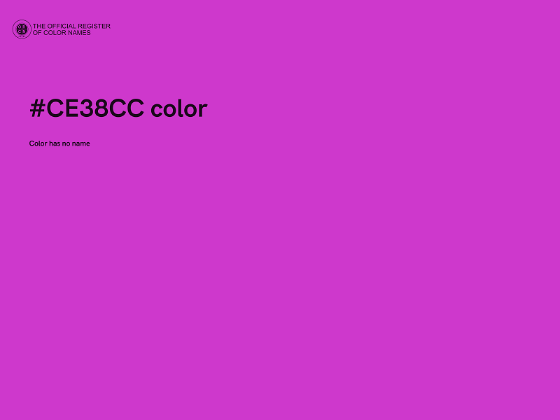 #CE38CC color image