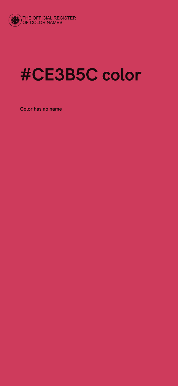 #CE3B5C color image
