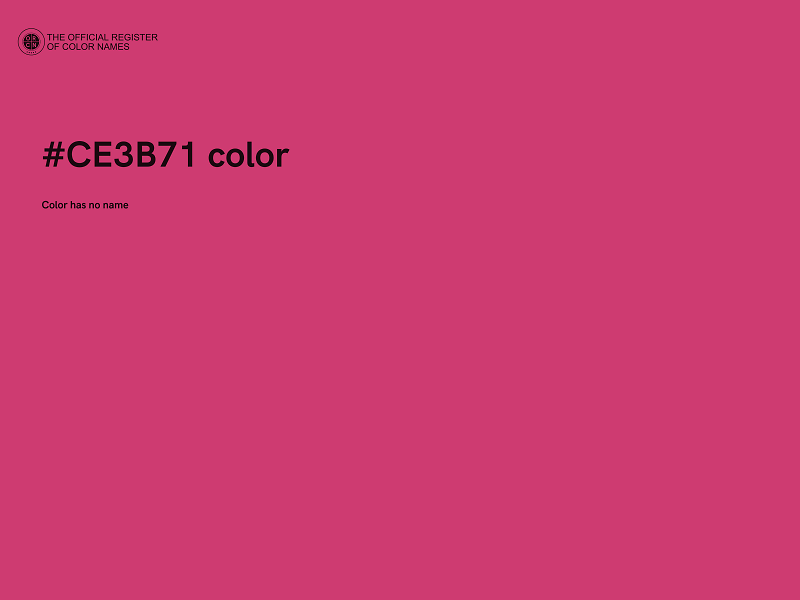 #CE3B71 color image