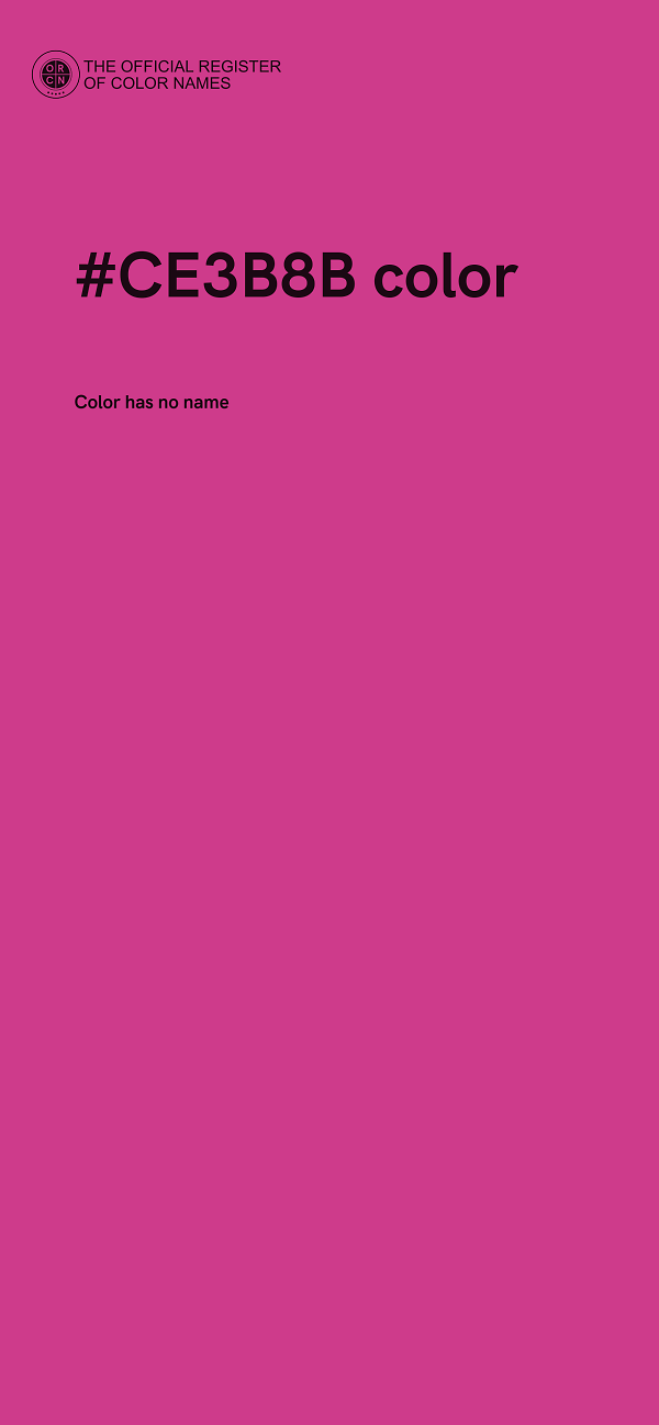 #CE3B8B color image