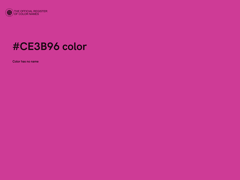 #CE3B96 color image