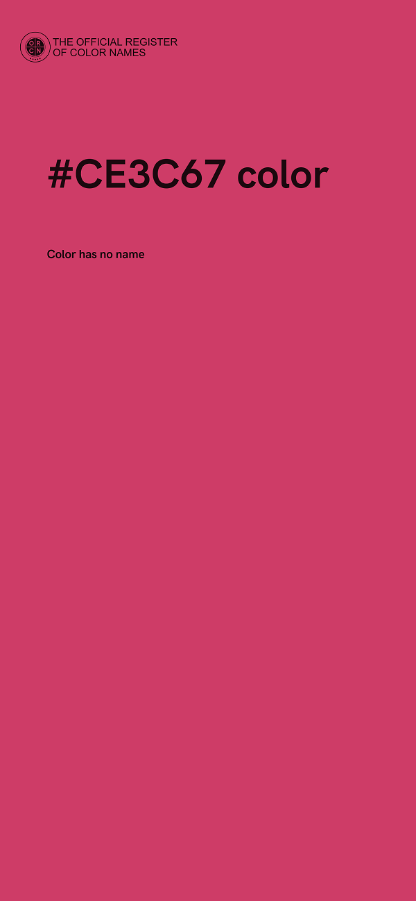 #CE3C67 color image