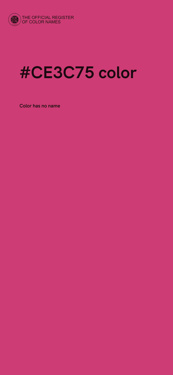 #CE3C75 color image