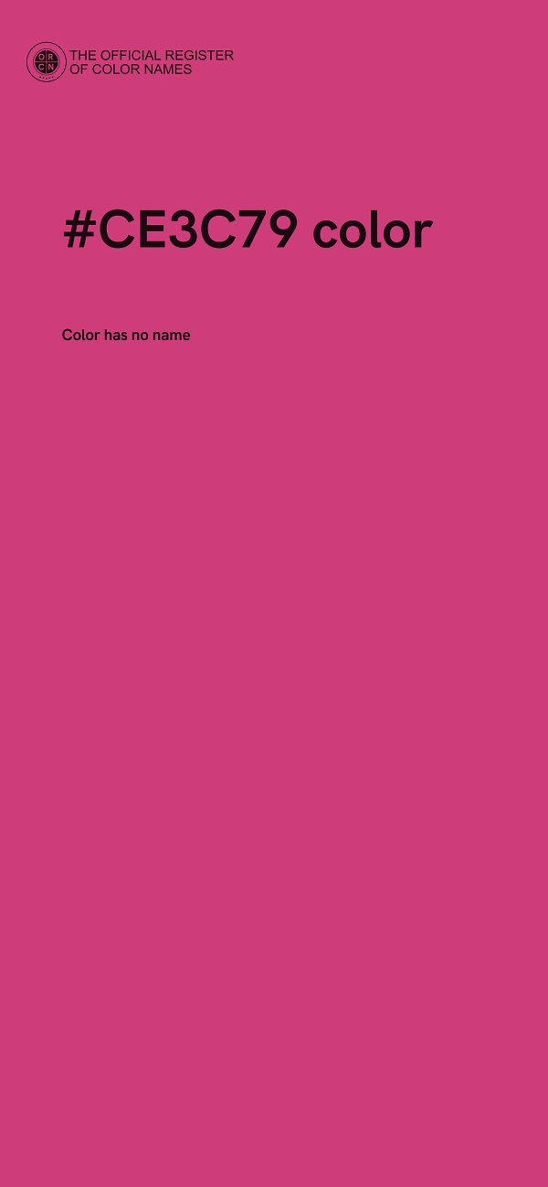 #CE3C79 color image
