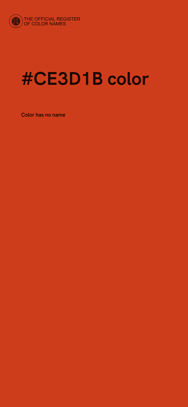 #CE3D1B color image